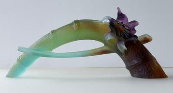 Daum - Vaas - Kristal - Daum Soliflore Cattleya