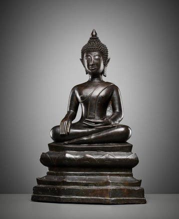 Laos – Koninkrijk van Lan Xang Brons gegoten volgens de