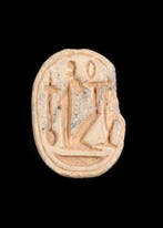 Oude Egypte, Nieuwe rijk Speksteen Scarabeus gewijd aan, Antiek en Kunst