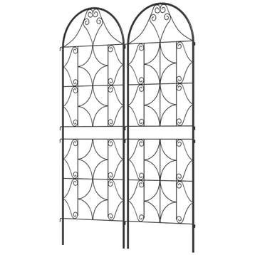 TRUUSK 2-delige Klimrek Set - Metaal - Roestvrij - 50x150 cm, Tuin en Terras, Verzenden