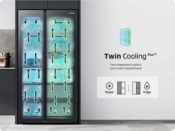 Samsung RS68A884CSL - Amerikaanse Koelkast - 635L - Twin, Verzenden, Zo goed als nieuw