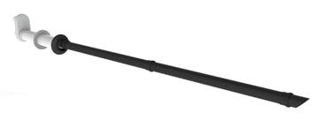 Burgerhout balkondoorvoer 2575 mm incl. adapter 2x Ø80, Verzenden, Nieuw