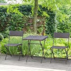 Opvouwbare Bistroset - Tafel met 2 Stoelen - Balkon / Terras, Verzenden, Nieuw