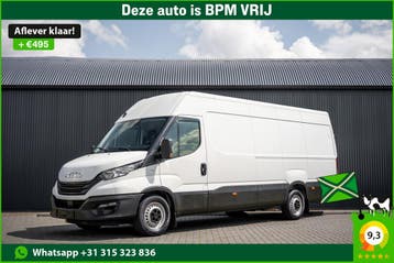 Iveco Daily 35S16 | L4H2 | 157 PK | 3-Zits | Airco |, Stof, Gebruikt, Iveco, Wit
