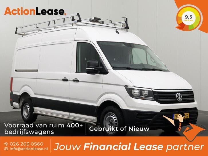 Volkswagen Crafter 20TDI Wit occasion, Auto's, Bestelauto's, Dealer onderhouden, Te koop, Zwart, Handgeschakeld, Financial lease