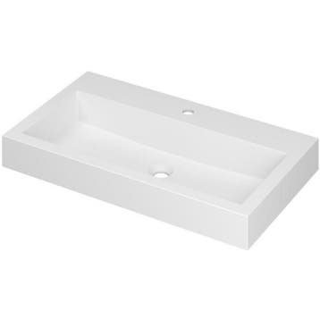 INK Momento Wastafel Polystone met 1 Kraangat - 800x450x90, Ophalen of Verzenden, Nieuw