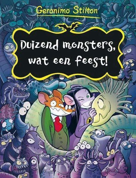 Geronimo Stilton Duizend monsters, wat een feest!, Boeken, Overige Boeken, Zo goed als nieuw, Verzenden