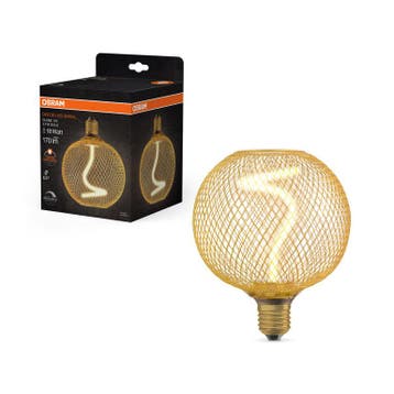 Osram LED Decor E27 3.5W 170lm 1800K Globe Goud | Dimbaar, Ophalen of Verzenden, Nieuw