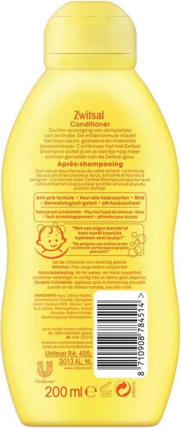Zwitsal Baby 200 ml - Conditioner, Ophalen of Verzenden, Zo goed als nieuw