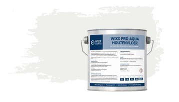 Wixx PRO Aqua Houtenvloer Gloss RAL 9016 | Verkeerswit 5L, Verzenden, Wit, Nieuw, Verf