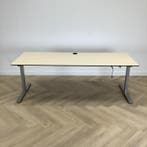 Eromes slingerbureau 200x80 cm, Ahorn - grijs, Huis en Inrichting, Bureaus, Ophalen of Verzenden, Gebruikt