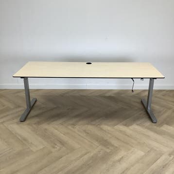 Eromes slingerbureau 200x80 cm, Ahorn - grijs, Ophalen of Verzenden, Gebruikt