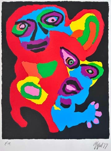 Karel Appel (1921-2006) - Chien de Face