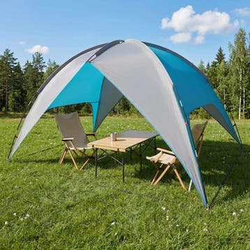 vidaXL Camping Tent met Regenhoes Waterdicht 4-persoons, Verzenden, Nieuw, Tot en met 2