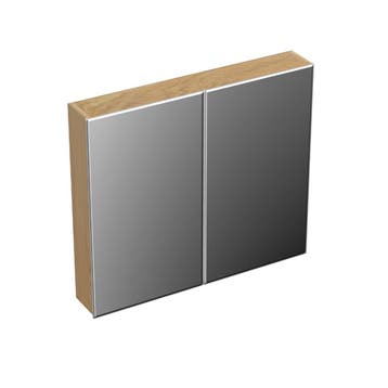 Spiegelkast Forzalaqua Uni 80x12.5x68.8 Cm 2 Deuren, Ophalen of Verzenden, Nieuw
