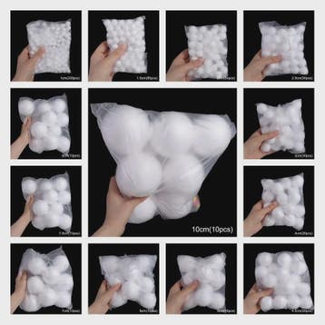 Mini Polystyreen Ballen Wit - Decoratie & Kerstversiering, Verzenden, Nieuw
