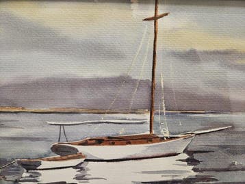 Europese school (XX) - Barcas en la Costa