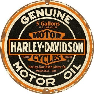 Wandbord Reclamebord Harley Davidson motor motoren schild, Verzamelen, Verzenden, Nieuw, Motoren