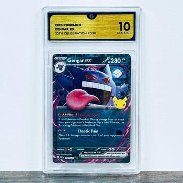 Pokémon Graded card - Gengar ex 090- 30th Anniversary –, Nieuw