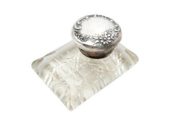 Inktpot - Zilver, .833 zilver, Antiek en Kunst