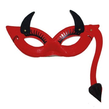 Duivelin masker van vilt - Oogmaskers, Ophalen of Verzenden, Nieuw