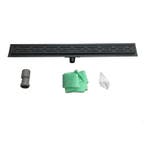 Sani Royal RVS Douchegoot 80 cm Mat Zwart, Nieuw