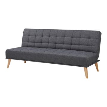 Slaapbank Pukkila 180x86x81 cm Textiel [en.casa], Verzenden, Nieuw