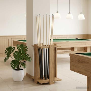 vidaXL Biljartkeu standaard Bewerkt hout 42 x 43 x 60 cm, Verzenden, Nieuw