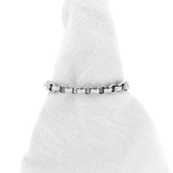 Witgouden robuuste jasseron schakelarmband, Ophalen of Verzenden, Gebruikt, Goud, Goud