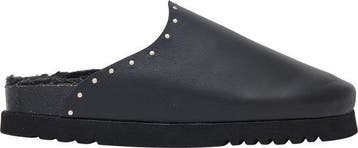 SCHOLL FAE STUDS Leather+studs Womens Black FALSO Clogs - Bl, Verzenden, Nieuw