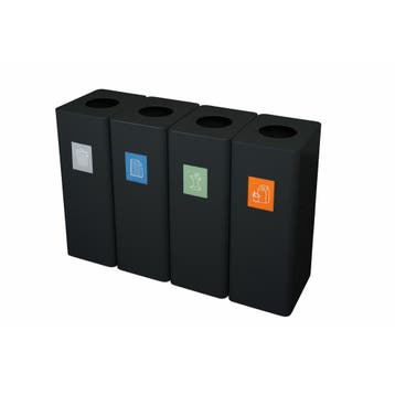 Ergofy afvalbak afvalscheiding prullenbak 60 ltr koppelbaar, Huis en Inrichting, Verzenden, Nieuw