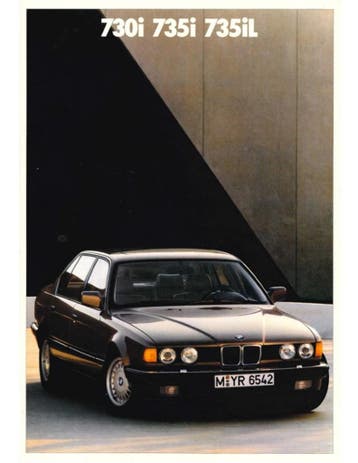 1988 BMW 7 SERIE BROCHURE NEDERLANDS, Nieuw, BMW, Author