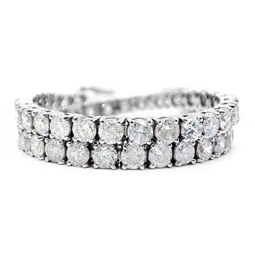 Zonder minimumprijs - Armband - 14 karaat Witgoud - 6.56ct., Nieuw