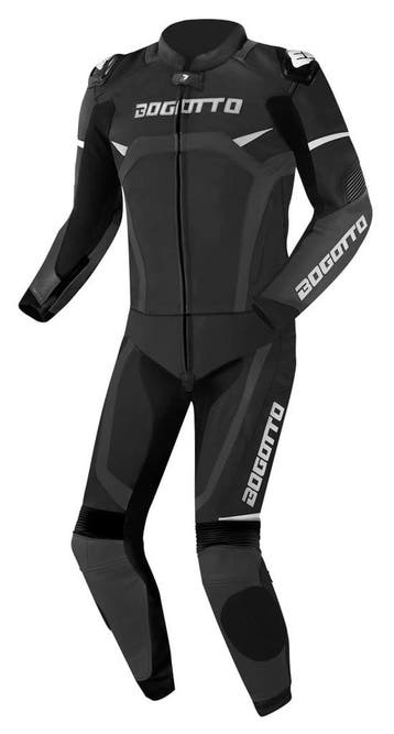 BogottoMisanoZwartGrijs2-DeligMotorpak, Motoren, Nieuw met kaartje, Bogotto, Heren, Combipak