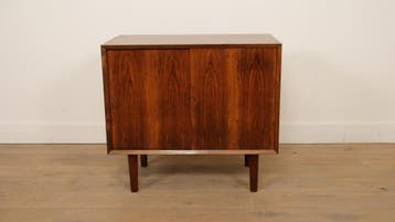 Vintage wandkast | Palissander | Schuifdeuren | Poul, Ophalen of Verzenden, Nieuw