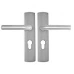 Deurbeslag | Deurklink met cilinderschild | AXA | Curve | 55, Verzenden, Nieuw