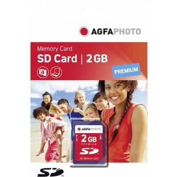 AgfaPhoto SD kaart 2GB 133x Premium, Verzenden, Zo goed als nieuw