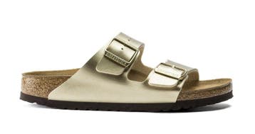 Birkenstock Arizona Birko-Flor Goud Smal Voetbed Dames, Ophalen of Verzenden, Nieuw