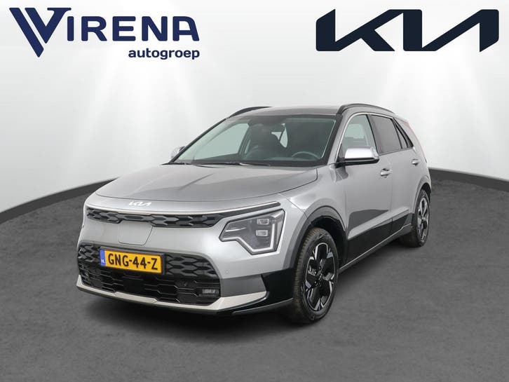 Zakelijke Lease |  Kia Niro EV DynamicPlusLine 64.8 kWh Auto, Auto's, Kia, Onderhoudsboekje, Lease, Zwart, Automaat, SUV of Terreinwagen