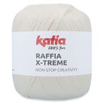 Katia Raffia X-Treme - 101 Ecru - Biologische Viscose Lint, Hobby en Vrije tijd, Breien en Haken, Ophalen of Verzenden, Nieuw