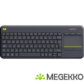 Logitech K400 Plus toetsenbord Draadloos Zwart Qwerty, Verzenden, Nieuw, Logitech