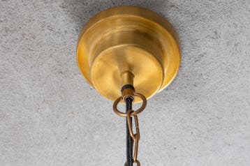 Hanglamp INDUSTRIAL 43cm goud - 41446, Ophalen of Verzenden, Nieuw