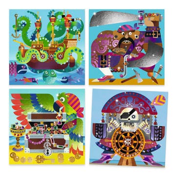 Djeco schilderijen metallic piraten van €14,99 voor €14,90, Ophalen of Verzenden, Nieuw
