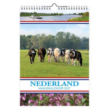 Nederland maandkalender Weide met Koeien 2027, Ophalen of Verzenden, Nieuw in verpakking