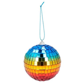 Set 6 Discoballen Rainbow (8cm), Hobby en Vrije tijd, Feestartikelen, Ophalen of Verzenden, Nieuw