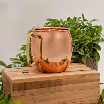 Puur koperen mok/bierpul met messing handvat – 450 ml, Ophalen of Verzenden, Nieuw