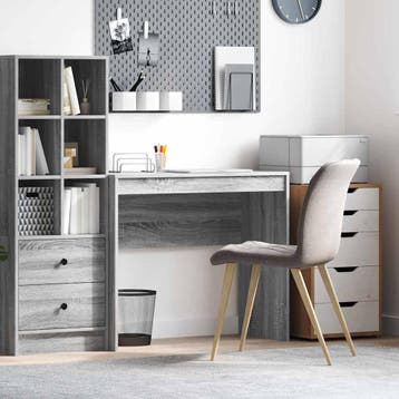 vidaXL Bureau Grijs Sonoma 90 x 40 x 76 cm, Verzenden, Nieuw