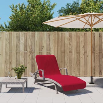 vidaXL Strandhanddoeken 2 st 400 g/m² 75x200 cm stof, Verzenden, Nieuw, Rood