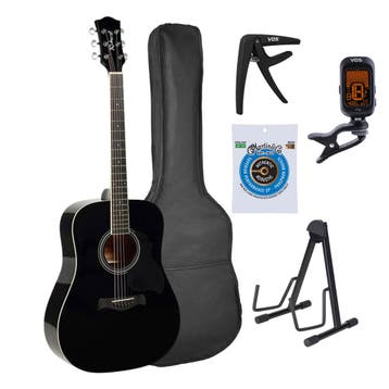 Richwood RD-12-BK Artist Series Dreadnought Akoestische, Muziek en Instrumenten, Snaarinstrumenten | Gitaren | Akoestisch, Ophalen of Verzenden