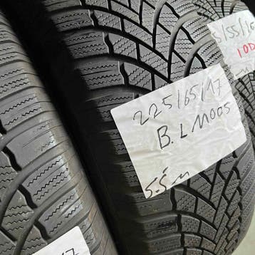 2 x Bridgestone Blizzak LM-005 225-65-17 Winterbanden 5,5mm, Gebruikt, 17 inch, Band(en), Personenwagen